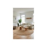 Natura Natural Jüt Yuvarlak Halı, 00023A, 120X120