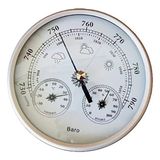 Natura Zone 130MM Barometre Termometre Hygrometre Seti Beyaz Renkli Denizcilik İçin Şık Tasarım