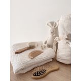 Naturaborn Organik Doğal Keçi Kılı Yumuşak Bebek Konak Saç Fırçası &Bambu Bebek tarağı ve Şimşir Tarak 3'lü Seti