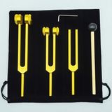 Naturachi Çakra Diyapozon Tuning Fork 3 Parçalı Set Meditasyon ve Enerji Çalışmalarına Uyumlu Müzikal Diyapazon Çatal Seti