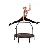 Naturachi Trambolin 100 cm Fitness Ev Tipi Tutma Kollu Trampoline