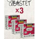 Natural 3x8 lt Bastet Topaklanan Tozsuz Premium Doğal Kedi Kumu
