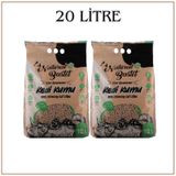 Natural Bastet Topaklanan Çam Pelet Kedi Kumu 2 x 10 L