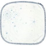 Natural Bebe %100 Pamuk 6'lı Bebek Ağız Mendili - 20 x 20 cm - Beyaz - Açık Mavi