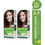 Natural Colors 2\'li Set 5.7 Kışkırtıcı Kahve Kalıcı Krem Saç Boyası Seti