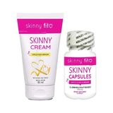 Natural Creams Skinny Fit Cream Elma Sirkesi Ana Malzemeli Vücut Bakım Kremi + Skinnyfit 30LU Kaps Set