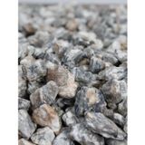 Natural Dekoratif Çakıl Taşı, Gnays Dolomit, Gri-Sarı Damarlı, 1-2 cm, 1 kg