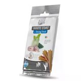 NATURAL DELICIOUS ND White Levrek Spirulina ve Rezeneli Orta ve Büyük Irk Köpek Ödül Maması 100gr
