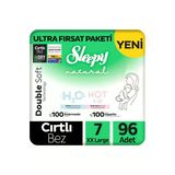 Natural Double Soft Ultra Fırsat Paketi Bebek Bezi 7 Numara Xxlarge 96 Adet