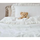 Natural Fırfırlı Exclusive Organik Fırfırlı Çocuk & Bebek Nevresim Takımı Oeko-Tex Sertifikalı