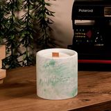 Natural Freshness – Yeşil Taş Saksı Mum (Büyük Boy)