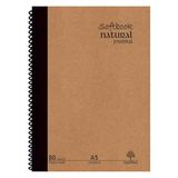 Natural Journal A5 Spiralli Sert Kapak Defter – 80 Yaprak (160 Sayfa), Çizgili – Günlük, Ofis Ve Hediye Kullanımı İçin Not Defteri
