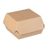 Natural Kraft Hamburger Kutusu 13X13X10 cm 100 Adet - 1000 Adet