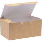 Natural Kraft Soğan Halkası/nugget Kutusu Küçük Boy 12X8X6 cm 100 Adet