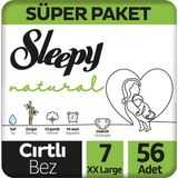 Natural Süper Paket Bebek Bezi 7 Numara Xxlarge 56 Adet - 0 - 1 Ay