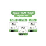 Natural Ultra Hassas Hijyenik Ped 124 Adet Ped Mega Fırsat Paketi