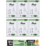 Natural Ultra Hassas Hijyenik Ped 18'li Gece x 6 Paket