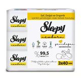 Natural Ultra Hassas Yenidoğan Bebek Islak Mendil 3X40 Adet