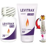 Naturalia : 30LU Levitrax Kapsül + 50 ml Levitrax Krem: Erkeklerin Performanslarına Özel Set + Hediye Erosel Masaj Yağı - 1erli
