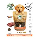 NATURALİS BARF FOOD SIğır Et Topu Organic 150gr Hipoalerjenik % 0 Karışım Köpek Ödül Maması %100 Doğal AirDried Kurtulmuş