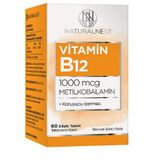 NaturalNest Vitamin B12 1000 mcg 60 Dilaltı Tablet