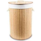 Naturalove Bambu Malzemeden Yapılmış Katlanır Çamaşır Sepeti 48 lt Kapaklı ve Şık