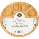 Naturalove Bambu Sunum Tabağı - 5 Bölmeli