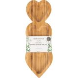 Naturalove Bambu Sunum Tabağı - Kalpli / 3 Bölmeli