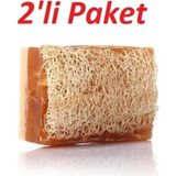 Naturaly 3ADET Naturaly Eşek Sütü Bal Özlü Kabak Lifli El Yapımı Peeling Sabun 120 gr