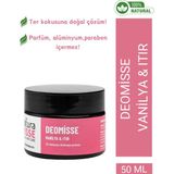 NaturaMisse Doğal Koltuk Altı Kremi 50 Ml DEOMİSSE ( Vanilya-Itır ) Ter Kokusuna Karşı - Mükemmel Etki - Krem Deodorant