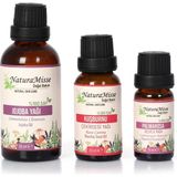 NaturaMisse Jojoba Yağı 50 ml - Kuşburnu Çekirdeği Yağı 20 ml - Palmarosa Uçucu Yağı 10 ml
