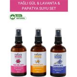 NaturaMisse Yağlı Gülsuyu 100 ml - Papatya Suyu 100 ml - Lavanta Suyu 100 ml (3X100 Ml)
