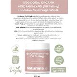 Naturana Doğal Ağız Çalkalama Yağı (Oil Pulling Yağ Çekme) 100 ml Hindistan Cevizi ve Susam Yağı