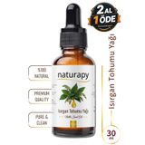 NATURAPY Isırgan Tohumu Yağı (Nettle Seed Oil) Soğuk Sıkım Sabit Yağ 30 ml Damlalıklı Cam Şişe
