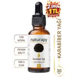 NATURAPY Karabiber Yağı (Black Pepper Oil) Soğuk Sıkım Sabit Yağ 30 ml Damlalıklı Cam Şişe