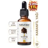NATURAPY Karanfil Yağı (Clove Oil) Uçucu Yağ 30 ml Damlalıklı Cam Şişe