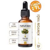 NATURAPY Kimyon Yağı (Cumin Oil) Soğuk Sıkım Sabit Yağ 30 ml Damlalıklı Cam Şişe