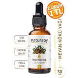 NATURAPY Meyan Kökü Yağı (Licorice Root Oil) Maserasyon | Ekstraksiyon Yağı 30 ml Damlalıklı Cam Şişe