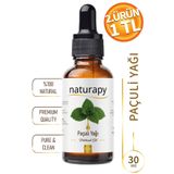 NATURAPY Paçuli Yağı (Patchouli Oil) Uçucu Yağ 30 ml Damlalıklı Cam Şişe