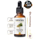 NATURAPY Palmarosa Yağı (Palmarosa Oil) Uçucu Yağ 30 ml Damlalıklı Cam Şişe