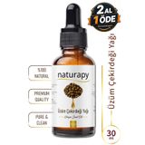 NATURAPY Üzüm Çekirdeği Yağı (Grape Seed Oil) Soğuk Sıkım Sabit Yağ 30 ml Damlalıklı Cam Şişe