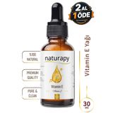 NATURAPY Vitamin E Yağı (Vitamin E Oil) 30 ml Damlalıklı Cam Şişe