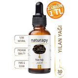 NATURAPY Yılan Yağı (Snake Oil) Maserasyon | Ekstraksiyon Yağı 30 ml Damlalıklı Cam Şişe