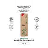 Naturaren Komple Saç Bakım Maskesi – Biotin, Keratin ve 7 Bitkisel Yağ İçeren Besleyici ve Onarıcı Bakım 200 ml
