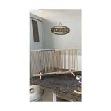 Naturbird Sık Aralıklı Ayarlanabilir Kapı Önü Köpek Çiti - Kahverengi
