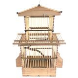 NATURBİRDS 2 KATLI SAKA KANARYA KAFESİ ( BAMBU)