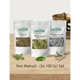 Naturdan Yeni Mahsül Kekik Otu - Mersin Yaprağı - Okaliptüs Yaprağı (3x Doğal 100 Gr) Set