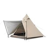 Nature Hike Moğol Glamping 4 Kişilik Piramid Çadır Bej