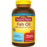 Nature Made Fish Oil Omega 3 Supplements, 1000MG Softgels, Omega 3 Fish Oil For Healthy Heart Support, 250 Softgels - Aromasız