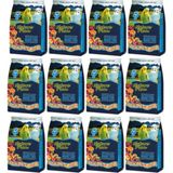 Nature Plan Meyva Aromalı ve Ballı Muhabbet Kuşu Yemi 1000 gr x 12 Özel Karışım İçerik